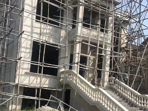 高端磨石子别墅外墙